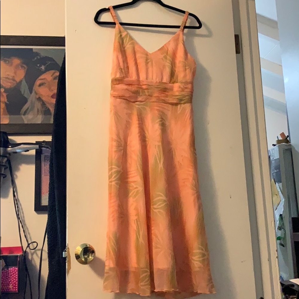 🍑Peach floral dress
